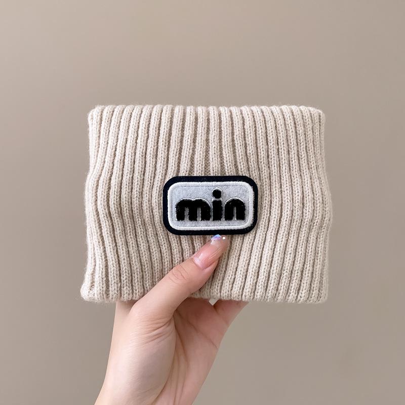 "Korean Influencer Wool Knit Headband: Women's Wide-Edge, All-Season Sports Scarf"