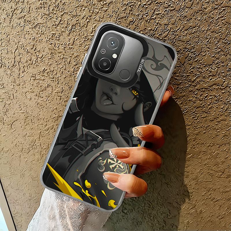 V-Valorant Game Black Cool Soft Phone Case for Xiaomi Redmi 15C 15 14C 13C 12C Poco X5 X6 X7 Pro X3 F8 F7 Ultra M8 13 12 Cover B