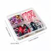 96pcs Coffin /Stiletto/Almond Halloween Press On Nails Blood Skull Spider Pumpkin Flame Flase Nails Full Cover Party Fake Nails