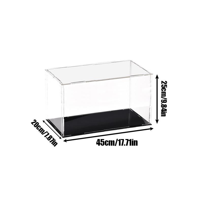 Transparent Acrylic Display Case Storage Box Cube Assemble Dustproof Showcase for Collectibles Action Figures Toys Desktop Storage