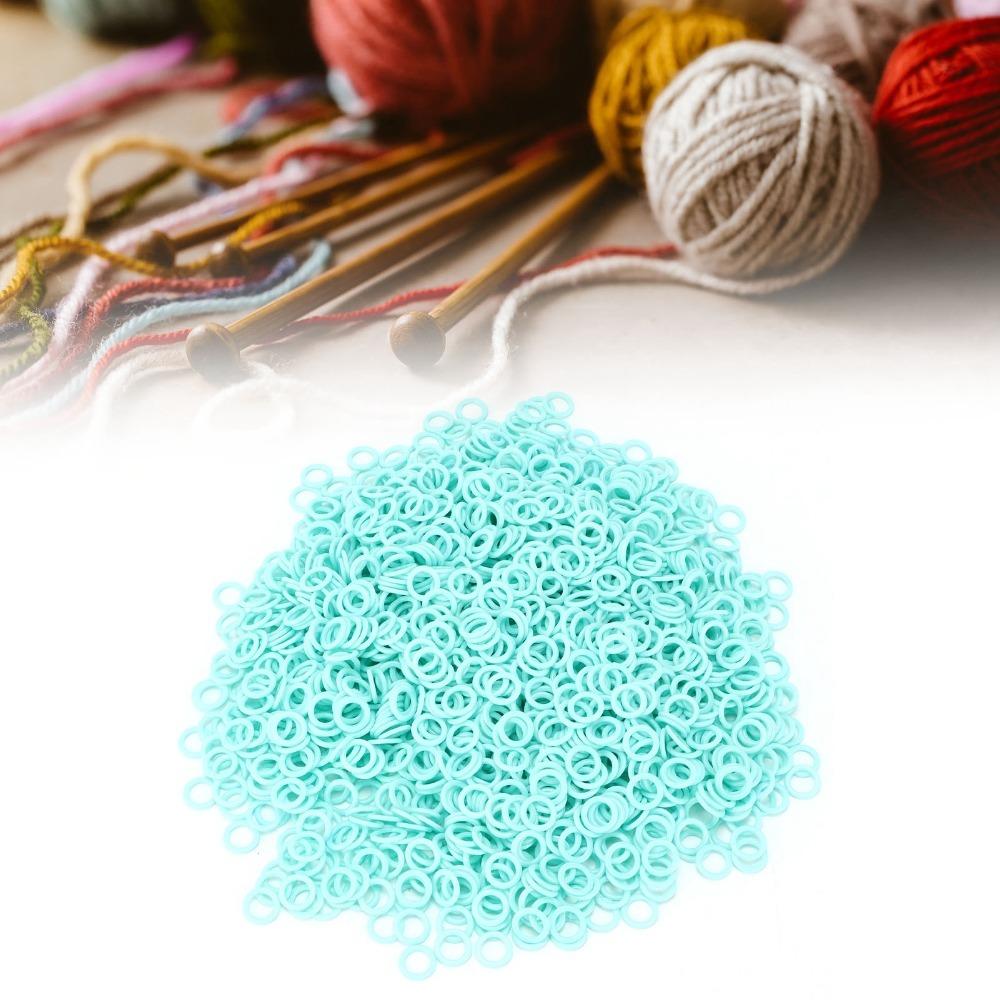 2000pcs Smooth O-Rings Stitch Counters Plastic Crochet Markers Stitch Markers For Crocheting