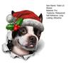 Toilet Lid Sticker Removable Christmas Strong Stickiness PVC Waterproof Funny Dog Decal Party Decoration