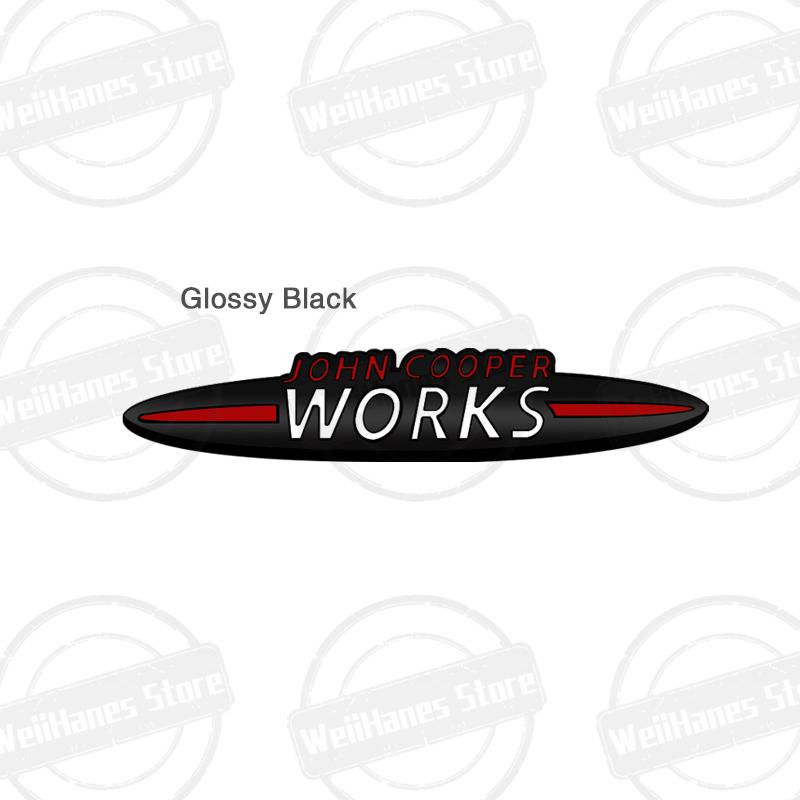 Metal For John Cooper Works Mini Cooper S JCW R56 R57 Countryman Clubman Paceman Grille Sticker Car Rear Trunk Body Emblem Badge qclyn77