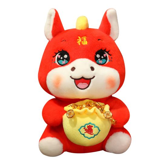 2026 год Лошади Плюшевая кукла Украшение Богатство Счастье Символ удачи Кукла Лошадь Подарок на Китайский Новый год