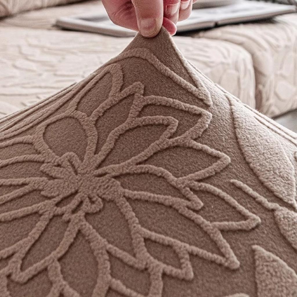 1 шт. Жаккардовый эластичный чехол на подушку дивана с камелиями, Эластичный цветочный чехол на диван для гостиной, Четыре сезона, Подходит для домашних животных