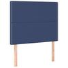 Bed Frame without Mattress Blue 120x200 cm Fabric