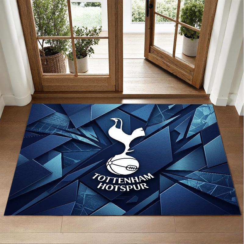 Ковер с дизайном Tottenham Hotspur из хрустального бархата Мягкий декоративный коврик для спальни и прихожей
