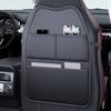 PU Car Seat Kick Proof Pad with Pockets Auto Seat Back Storage Bag  for Most Vehicles