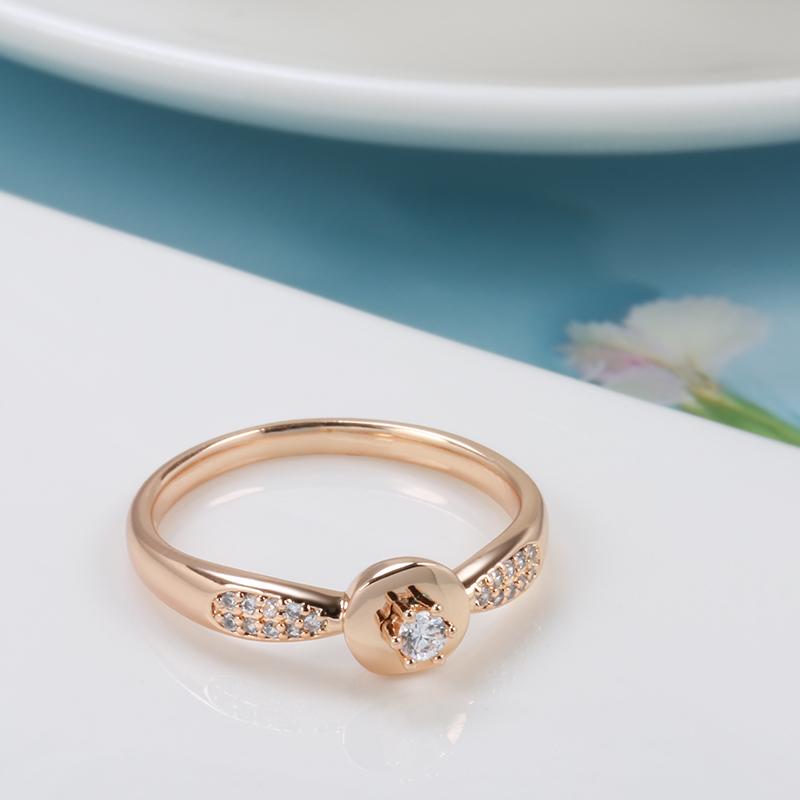 Slim White Zircon Finger Rings For Women Classic Wedding Party Jewelry