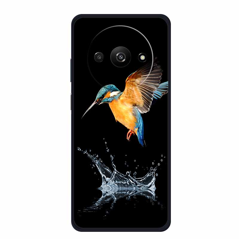 Чехол для телефона Xiaomi Poco C61 Задняя крышка Чехол PocoC61 Черный Силиконовый Мягкий Funda Para Для Xiaomi Poco C61 Чехол C 61 6.71" Coque