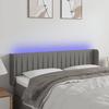 VidaXL LED Headboard Bedroom Furniture Double Bed Accessory Head of Bed Frame Interior Dark Grey 3123473