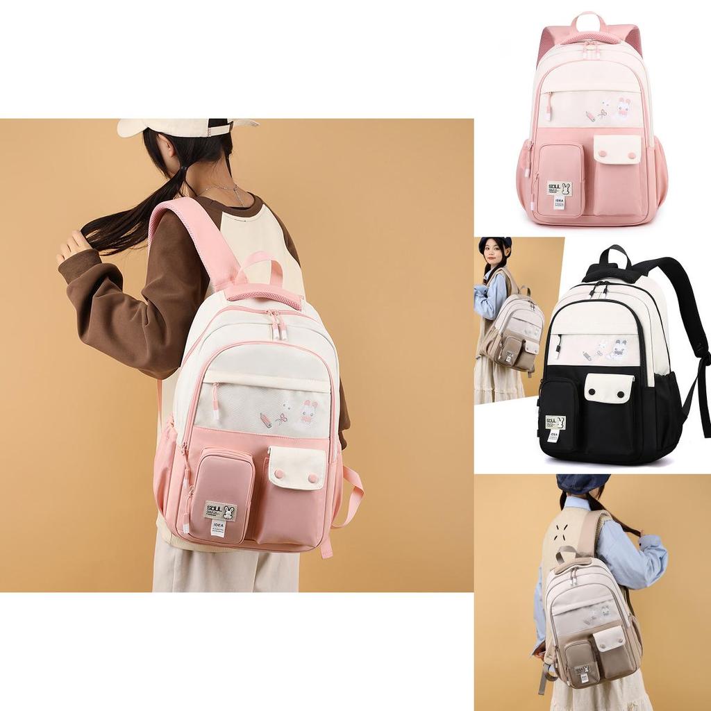 Nylon Material Cute Animal Pattern Printed Lightweight School Backpack For Boys And Girls