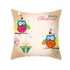 Peach Skin Christmas Print Pillow Case Cartoon Animal Home Sofa Cushion Cover Bedside Bedroom Pillow