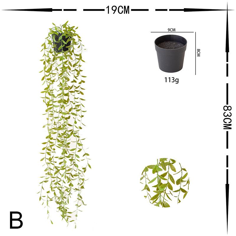 Имитация искусственной зелени, настенное украшение для дома и сада, растения из ротанга, виноградные лозы, зеленые листья