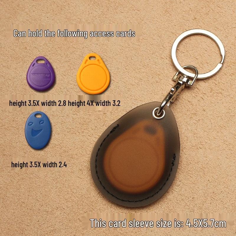 Прозрачный каплевидный держатель для пропусков и рукав для карточки лифта