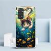Мультяшный Милый Кот Рыба Эстетичный Чехол Для Телефона Для Xiaomi Redmi Note 15 14 14S 13 12S 12 Pro Plus 11S 11 11T 11E 10S 10 + Мягкий ТПУ B