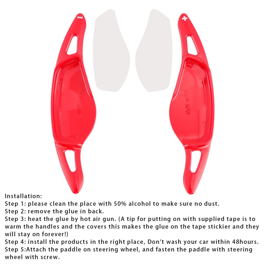 Удлинители подрулевых лепестков для BMW G20 G21 G30 G31 F40 F22 F23 Красный