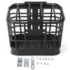 Bike Front Basket Large Capacity Anti Extrusion Black PC Material Detachable Bike Basket with Lid