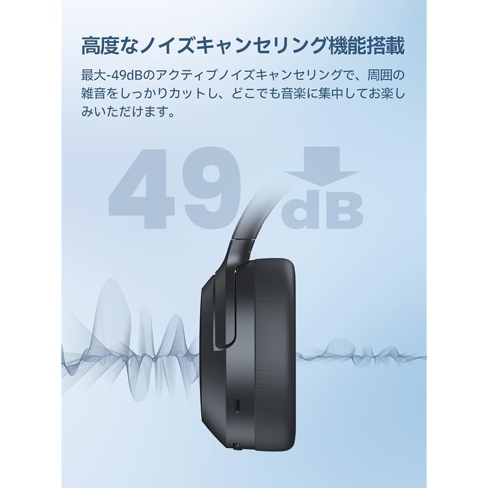 Edifier W820NB Plus Gen2 Wireless Noise Cancelling Headphones Bluetooth 6.1 88 Hour Battery Life Dark Gray