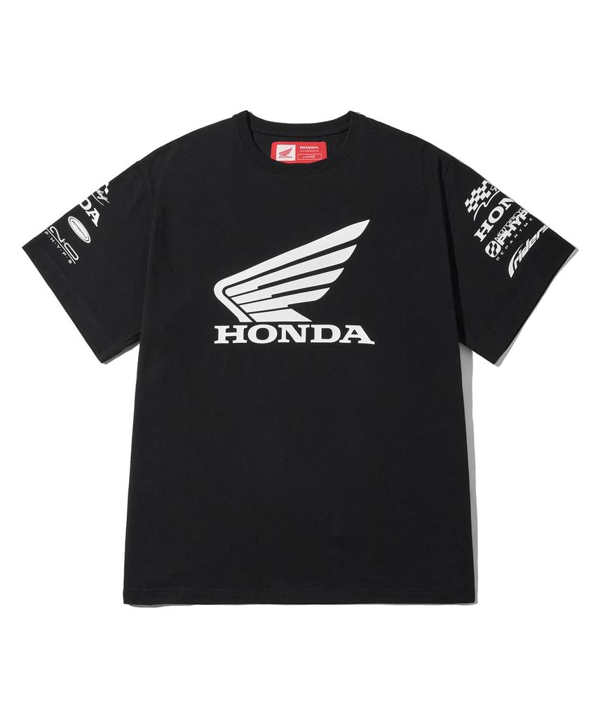 PHYPS MOTORCYCLE Wing Collect Logo Short Sleeve Black