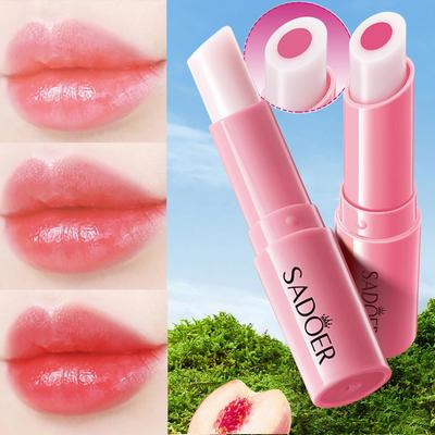 1 шт. бальзама для губ Peach Sandwich Warm Color, увлажняющий бальзам для губ теплого цвета 2,5 г