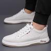 2024 Spring/Summer Men's Soft Leather Casual Sneakers: Trendy, Comfortable, All-Match