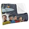 STAR TREK Оригинальное шелковистое одеяло с круглым вырезом, супермягкое