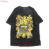 Vintage 00s Saint Seiya Print T Shirt N Black Washed Fashion Stretched Stylish Comfortable Soft Casual Vintage Washed Homme