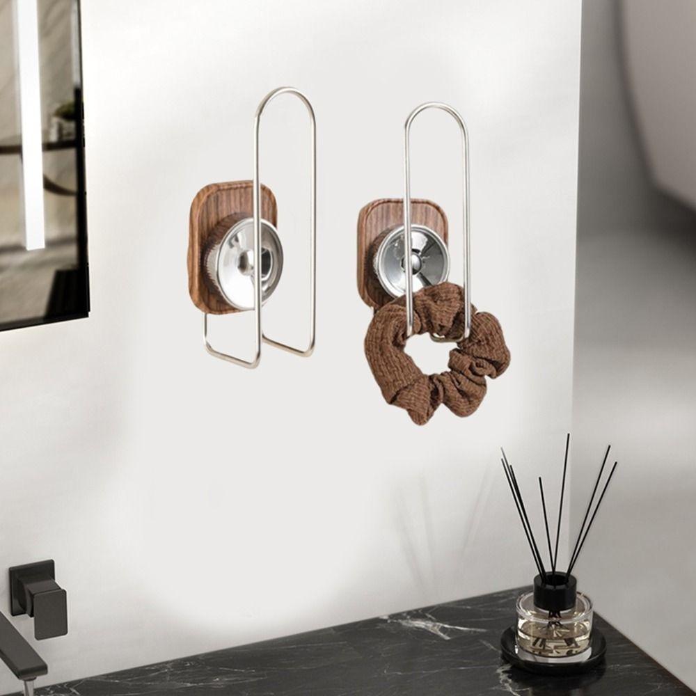 Simple No-Punch Suction Cup Hook Wall Mounted Space Saving Headband Storage Rack Seamless Headband Holder Living Room