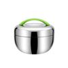 Термо ланч-бокс из нержавеющей стали для сохранения тепла, защита от ожогов, двухслойный изолированный контейнер для еды, круглый, утолщенный