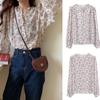 Spring Summer Puff Sleeve Female Floral Chiffon Blouses Women's Clothing Casual Fashion Shirt