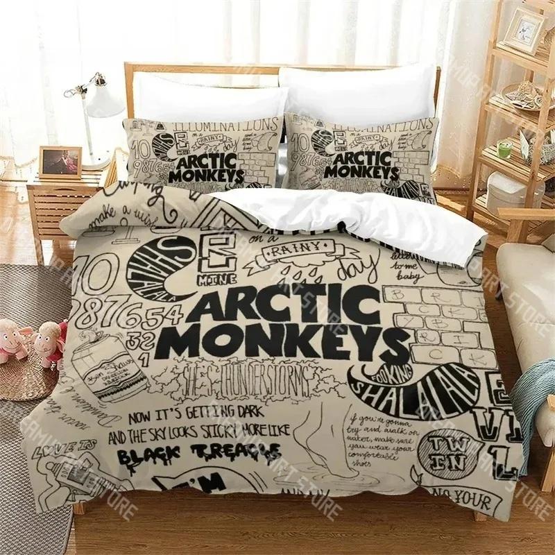 Модный новый комплект постельного белья Arctic Monkeys Односпальный Двуспальный Полный Queen King Размер Комплект постельного белья Детская спальня Комплекты пододеяльников Комплект простыней