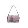 New COACH Tabby Denim With Leather Messenger Bag Crossbody Bag Shoulder Bag Women's Pink CJ854-LHPPU