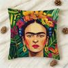 pc Frida Cartoon Style  Doublesided Printed Square Decorative Cushion Cover for Sofa Living Room Home Decor