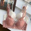 French Sexy Lingerie Women Cross Bow Romantic Underwear Pure Desire To Collect The Breasts and Gather The Girl's Bra