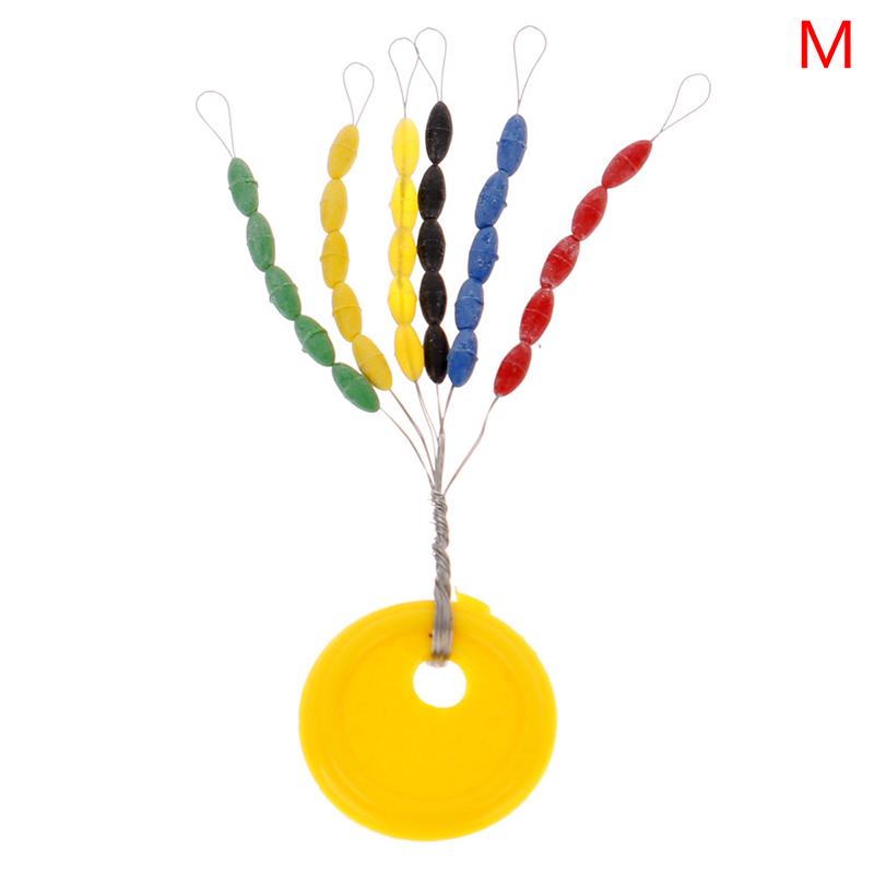 Rubber Float Stops Space Beans Oval Stopper Connector Line Buoys Fishing Float