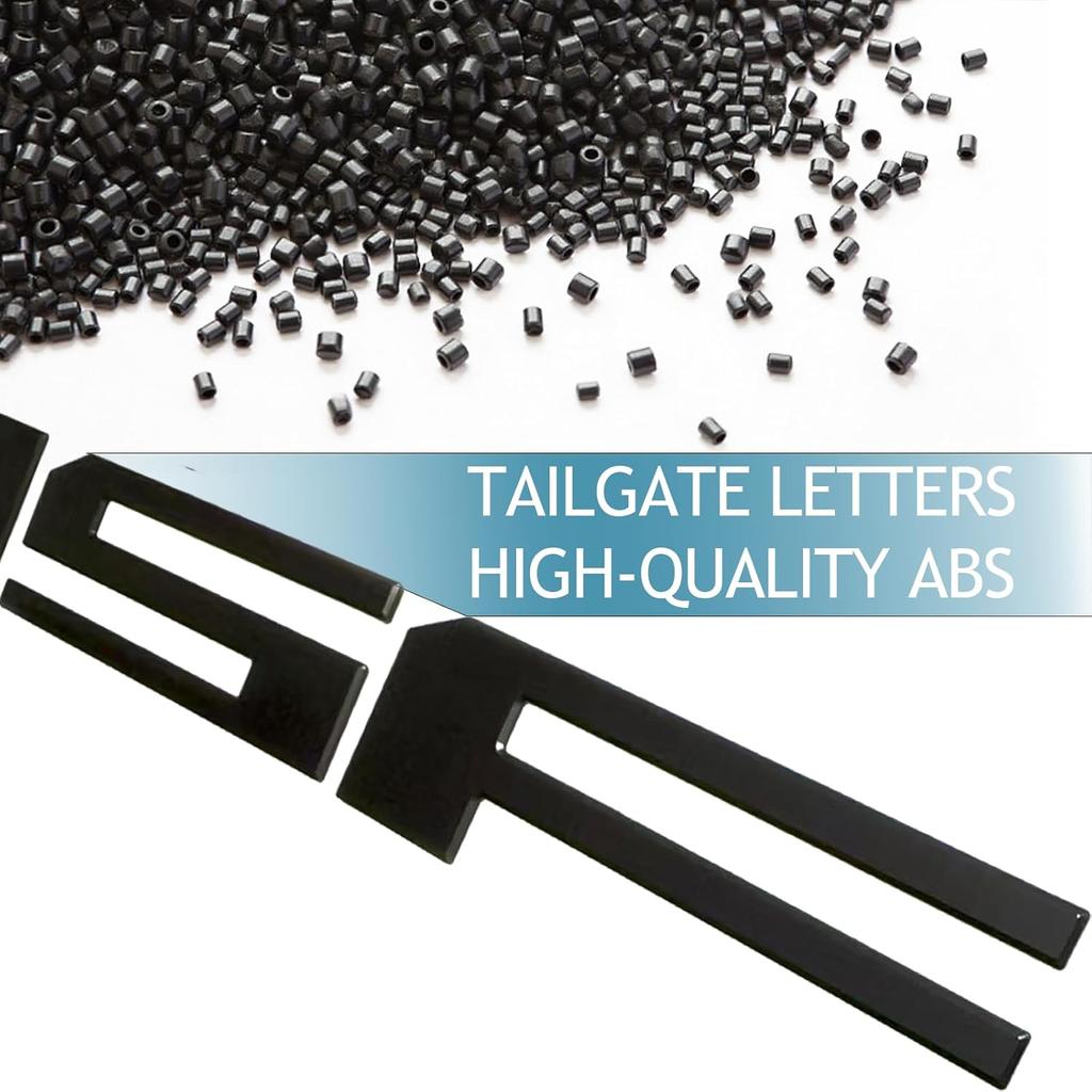 3D Raised Tailgate Letters Compatible With F150 2024 2025, Matte Black Erts, Tailgate Decal For F150 & Emblem Replacement, Accessories For F150