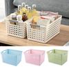 Storage Basket Versatile Hollow Design Storage Box Space-saving Sundries Organizer for Cosmetics Clothes Toy Food