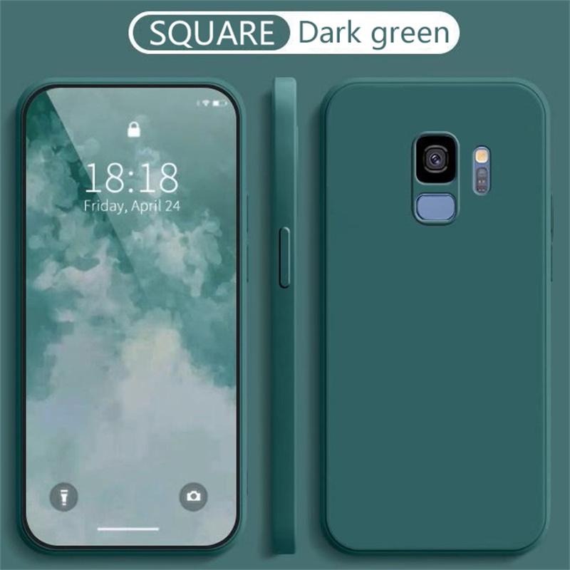 Мягкие чехлы из жидкого силикона для Samsung Galaxy S8 S9 S10 S20 S21 FE S22 S23 S24 Plus Fundas для Samsung Note 8 9 10 20 Plus Cover