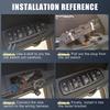 X Autohaux Auto Electric Power Window Master Switch 254110V000 for Nissan Sunny 1998-2001 Passenger Side Console Car Accessories