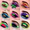 12 шт. 1 г 12 цветов пигментный порошок с ватными палочками флуоресцентный радужная смоляной пигментный порошок DIY лак для ногтей акриловый нейл-арт для тела глаз лица