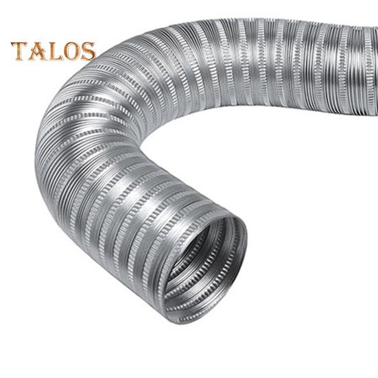 Комплект воздухозаборника для печи на пеллетах, нержавеющий, устойчивый к коррозии, простая установка, алюминиевая гибкая вентиляционная труба, комплект холодного воздуха