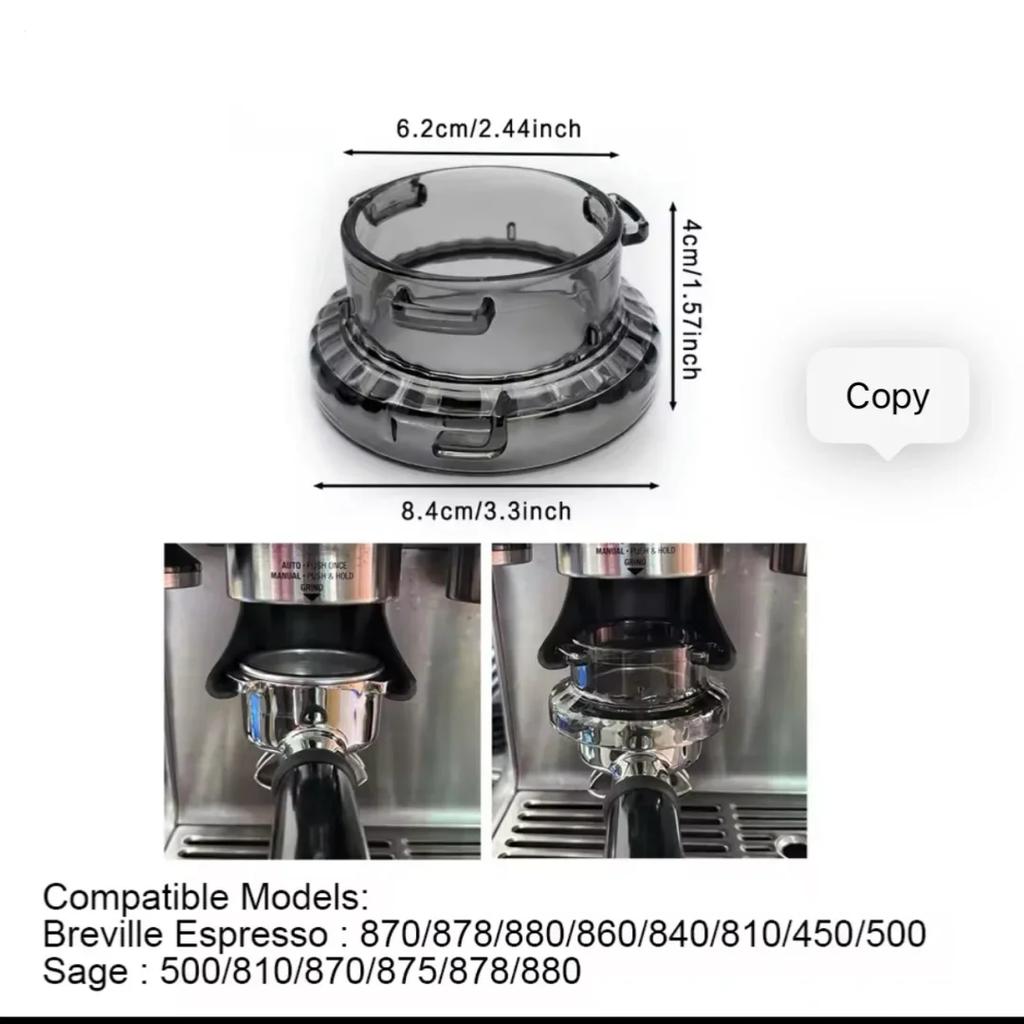 Дозировочная воронка для кофе 54 мм с точной посадкой для Breville Barista Express/Pro/Touch (870/878/880)Серия '&Sage' Подходит для портафильтров 54 мм