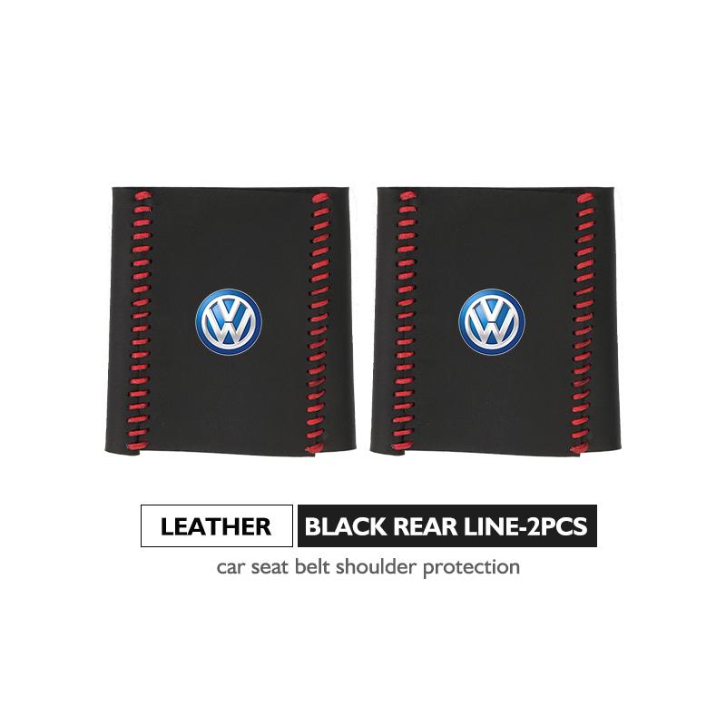 Leather Car Seat Belt Buckle Cover Protective Anti-Scratch Clip For Volkswagen VW Passat Golf 4 5 6 Tiguan Polo Scirocco Jetta zh9