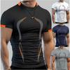 2024 Compression T Shirt Mens Summer Quick Dry Sportswear Running T-shirt Male Elastic Sport Tops Tee Athletic Gym Workout Shirt