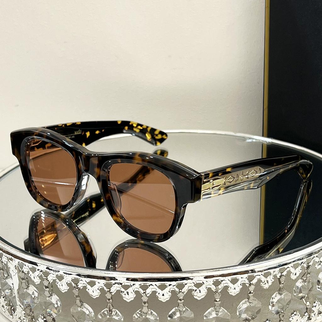 Ацетатные солнцезащитные очки CAAN для мужчин и женщин в овальной оправе, высокое качество, роскошные модные очки ручной работы в японском ретро-стиле для отдыха на открытом воздухе, брендовые очки UV400