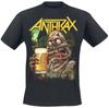 2026 Новый Хит Anthrax Период Времени Принт Футболка Хлопок Унисекс Фанаты Thrash Metal Повседневная Футболка Мужчины Женщины