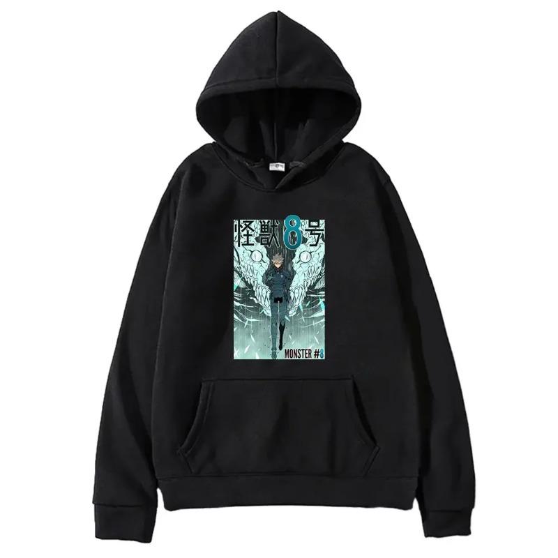 Осеннее Аниме Кайдзю № 8 Итикава Рено Принт Толстовка с капюшоном Мужская Женская Большого размера Популярная Толстовка Харадзюку Унисекс