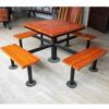 Outdoor Chess Table and Chair Set
