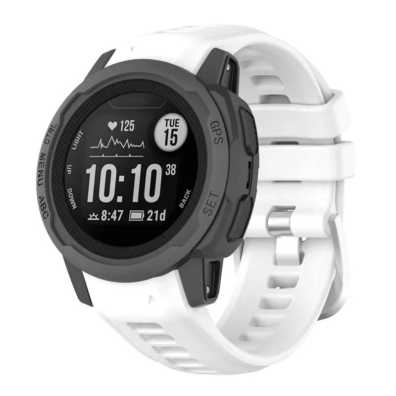 Ремешок для умных часов Garmin Instinct 2s, мягкий силиконовый сменный браслет для Garmin Instinct 2s